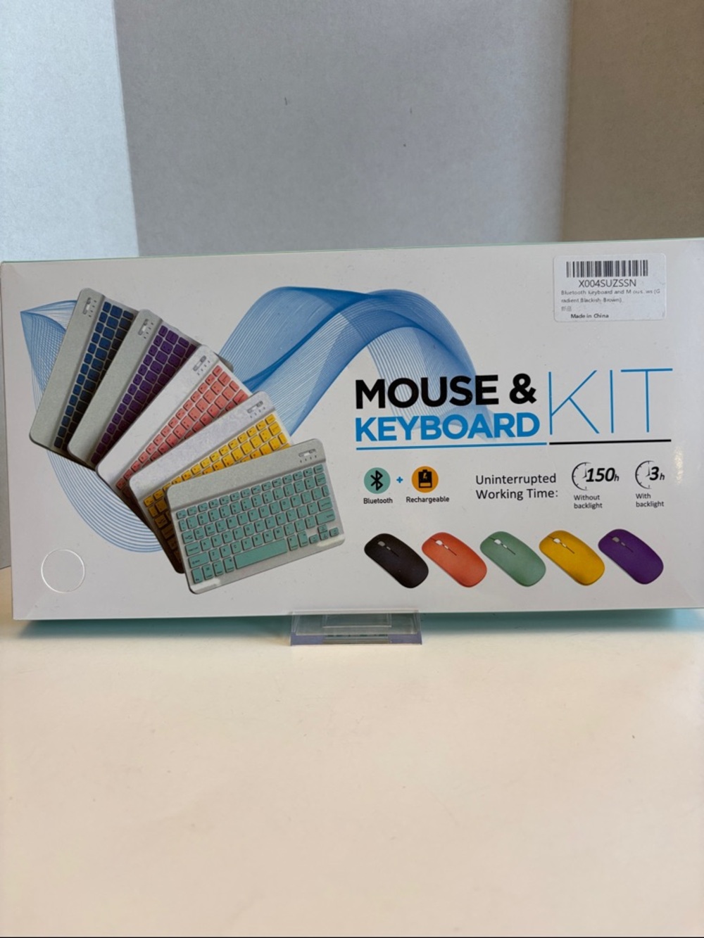 Wireless Bluetooth Mouse & Keyboard Kit - Brown